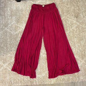 Maroon Earthbound Women's Wide-Leg Loungepants (L)